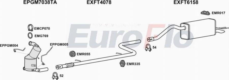 EuroFlo FTDOB13D 8014B - Échappement droxauto.com