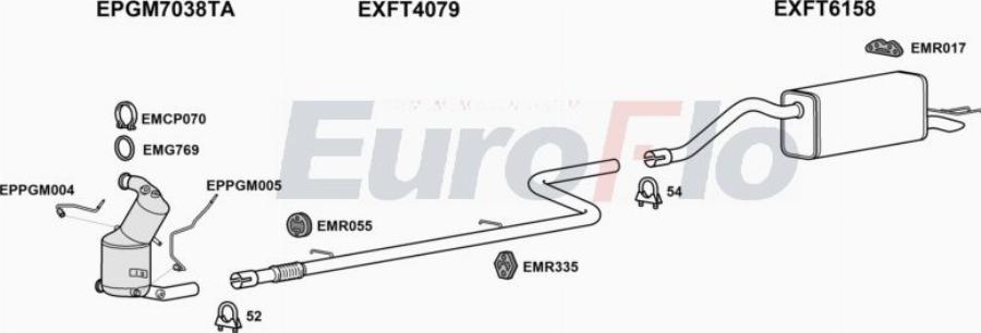 EuroFlo FTDOB13D 8014C - Échappement droxauto.com