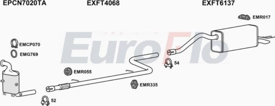 EuroFlo FTDOB13D 8001B - Échappement droxauto.com
