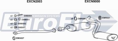 EuroFlo FTDUC19D 7018A - Échappement droxauto.com