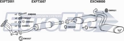 EuroFlo FTDUC19D 7018B - Échappement droxauto.com