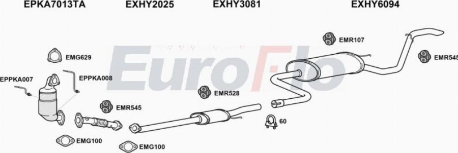 EuroFlo HYI3016D 1023 - Échappement droxauto.com