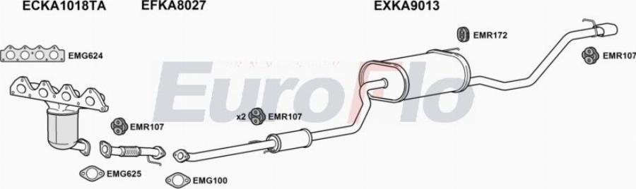 EuroFlo KACEEP16 1001C - Échappement droxauto.com