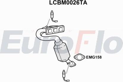 EuroFlo LCBM0026TA - Catalyseur droxauto.com
