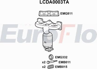 EuroFlo LCDA0003TA - Catalyseur droxauto.com