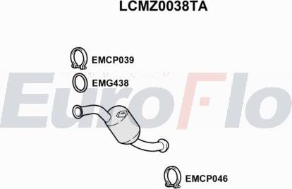 EuroFlo LCMZ0038TA - Catalyseur droxauto.com