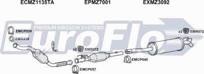 EuroFlo MZSPR21D 7022A01 - Échappement droxauto.com