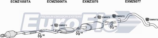 EuroFlo MZSPR22D 7020A15 - Échappement droxauto.com