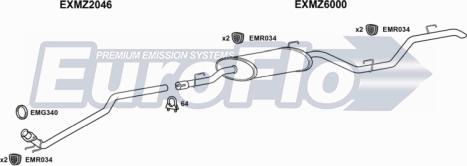 EuroFlo MZV2222D 6001A - Échappement droxauto.com