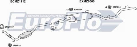 EuroFlo MZV2222D 6001C - Échappement droxauto.com