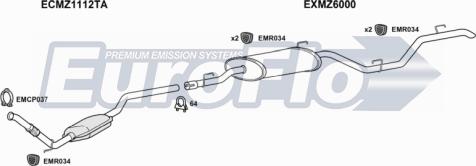 EuroFlo MZV2222D 6001E - Échappement droxauto.com