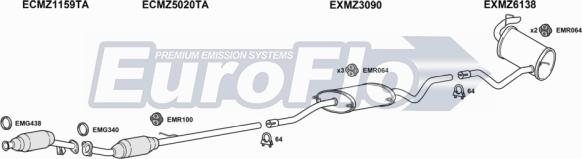 EuroFlo MZVIA21D 6004C - Échappement droxauto.com