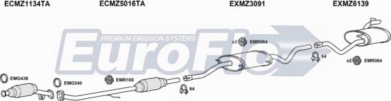 EuroFlo MZVIA21D 6004G - Échappement droxauto.com