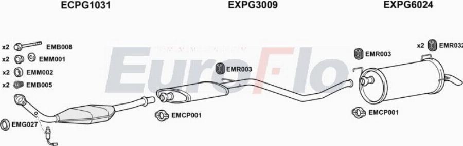 EuroFlo PG30620 1004A00 - Échappement droxauto.com