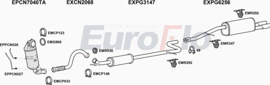 EuroFlo PG20812 1020 - Échappement droxauto.com