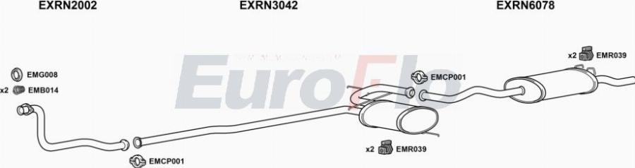 EuroFlo RN1919D 2001A00 - Échappement droxauto.com
