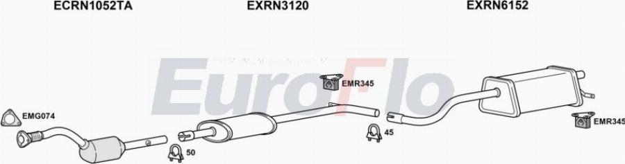 EuroFlo RNCLI14 1022A00 - Échappement droxauto.com