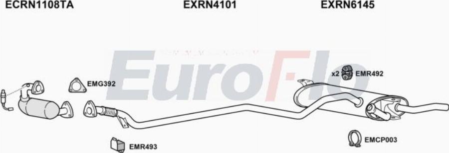 EuroFlo RNLAG20D 1011A00 - Échappement droxauto.com