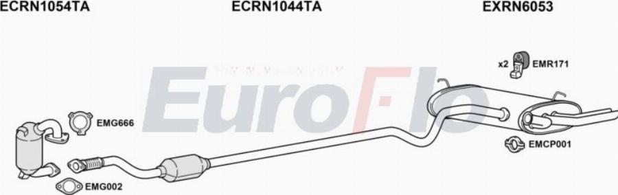 EuroFlo RNLAG22D 3011A00 - Échappement droxauto.com