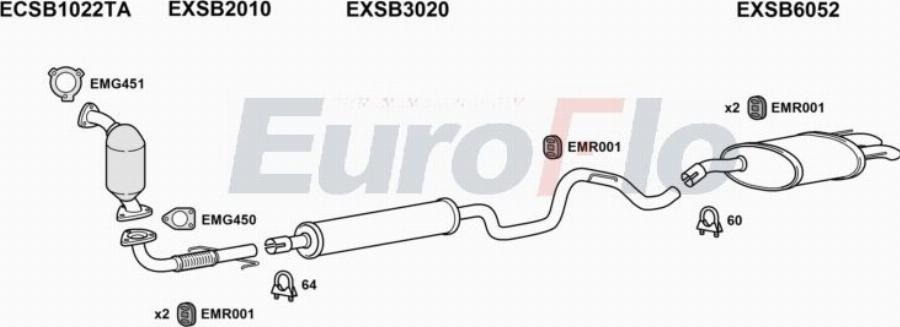 EuroFlo SB9320 3001 - Échappement droxauto.com