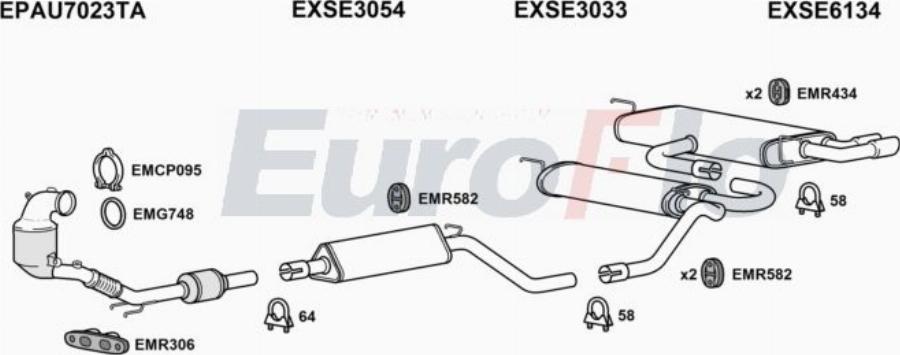 EuroFlo SEATE15 1001B - Échappement droxauto.com