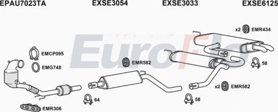 EuroFlo SEATE15 1001C - Échappement droxauto.com