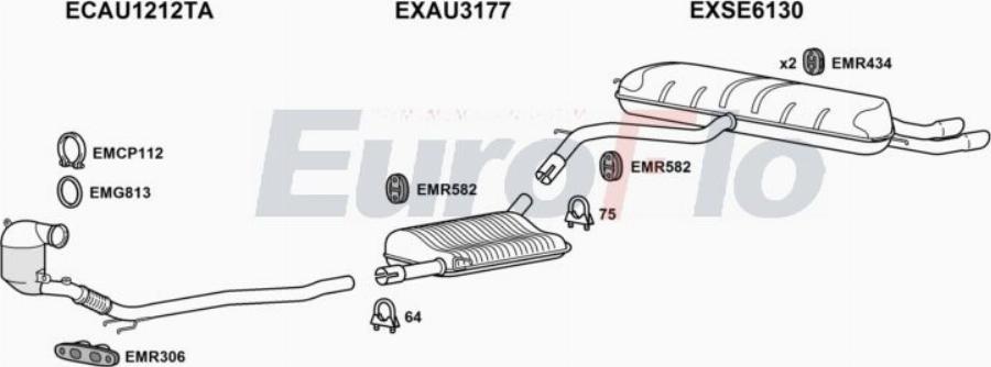 EuroFlo SEATE20 1001B - Échappement droxauto.com