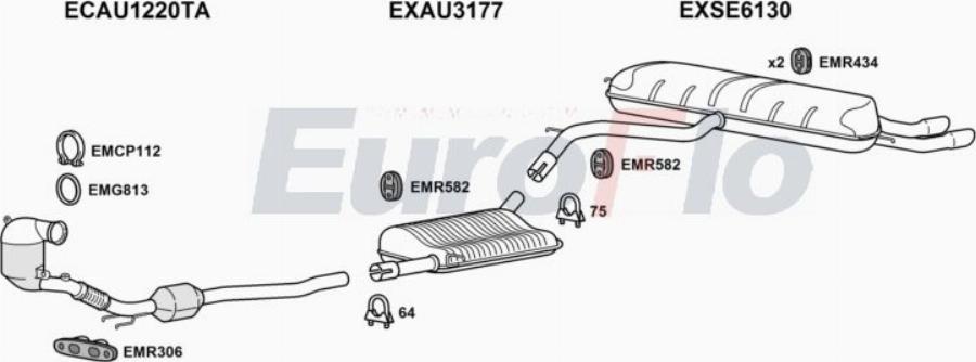 EuroFlo SEATE20 1001C - Échappement droxauto.com