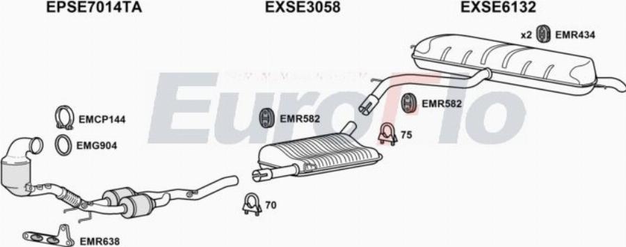 EuroFlo SEATE20 1001H - Échappement droxauto.com