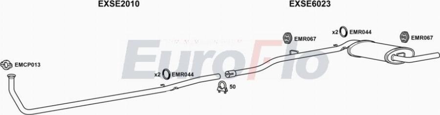 EuroFlo SEIBI09 1001A00 - Échappement droxauto.com