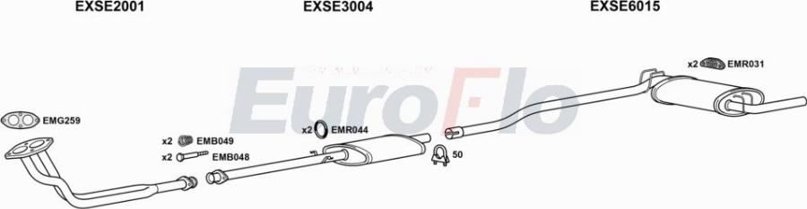 EuroFlo SEIBI12 1004A00 - Échappement droxauto.com