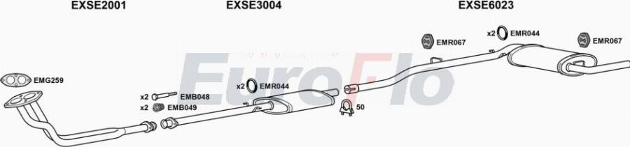 EuroFlo SEIBI12 1001A00 - Échappement droxauto.com