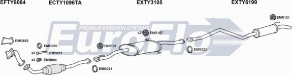 EuroFlo TYHIA25D 7011B - Échappement droxauto.com