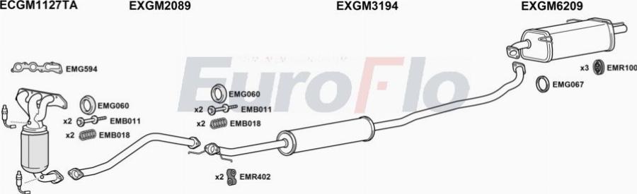 EuroFlo VLAGI10 1008A00 - Échappement droxauto.com