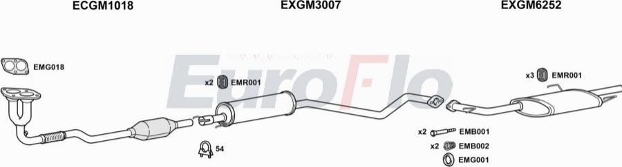 EuroFlo VLAST14 3018A00 - Échappement droxauto.com