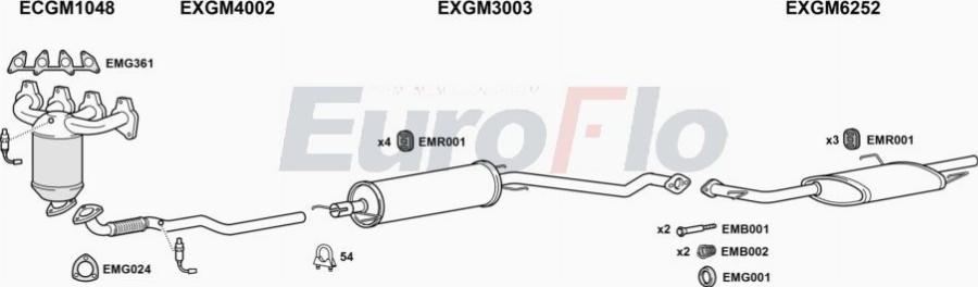 EuroFlo VLAST16 3036A00 - Échappement droxauto.com
