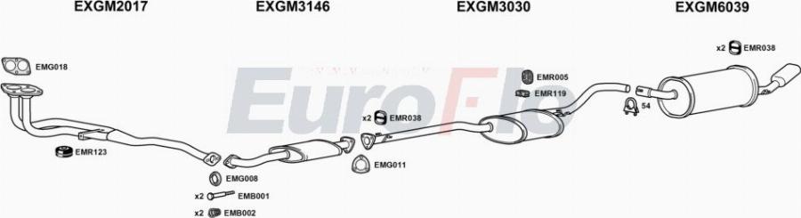 EuroFlo VLCAL20 4001A00 - Échappement droxauto.com