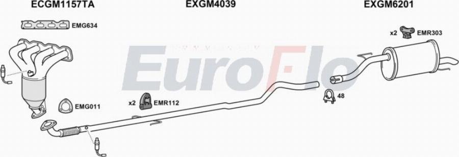 EuroFlo VLCOR12 7029A00 - Échappement droxauto.com
