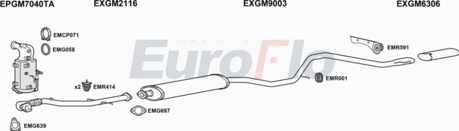 EuroFlo VLINS16D 2001G - Échappement droxauto.com