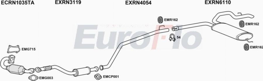 EuroFlo VLVIVA19D 7001A00 - Échappement droxauto.com