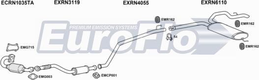 EuroFlo VLVIVA19D 7001D - Échappement droxauto.com