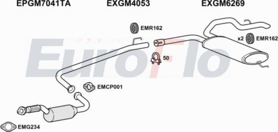 EuroFlo VLVIVA20D 7004G - Échappement droxauto.com