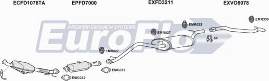 EuroFlo VOS4020D 2001B - Échappement droxauto.com