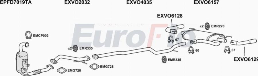 EuroFlo VOV6016D 3004G - Échappement droxauto.com