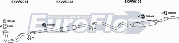 EuroFlo VWJET15 2001 - Échappement droxauto.com