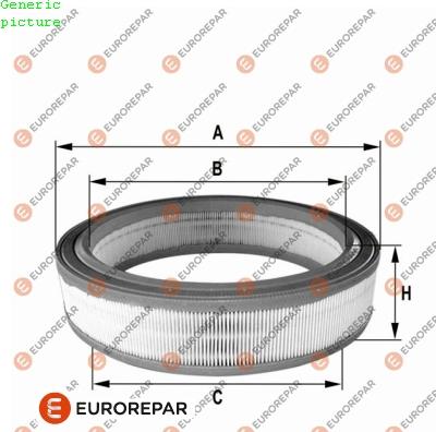 EUROREPAR 1680334080 - Filtre à air droxauto.com