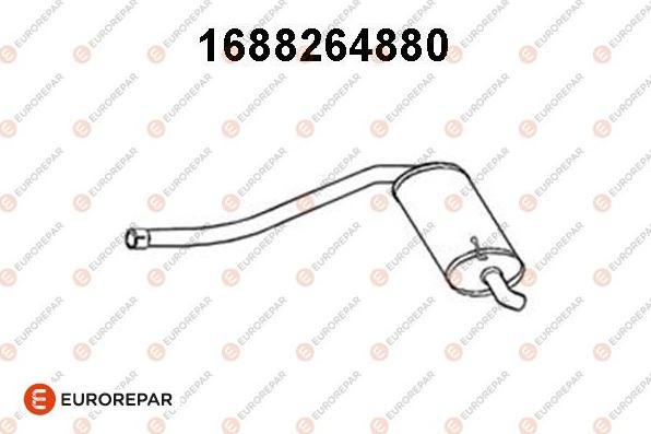 EUROREPAR 1688264880 - Silencieux arrière droxauto.com