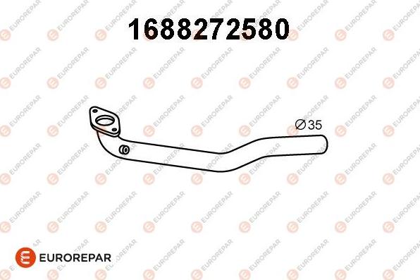 EUROREPAR 1688272580 - Tuyau d'échappement droxauto.com