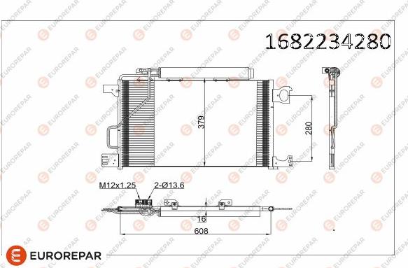 EUROREPAR 1682234280 - Condensateur, climatisation droxauto.com