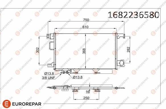 EUROREPAR 1682236580 - Condensateur, climatisation droxauto.com